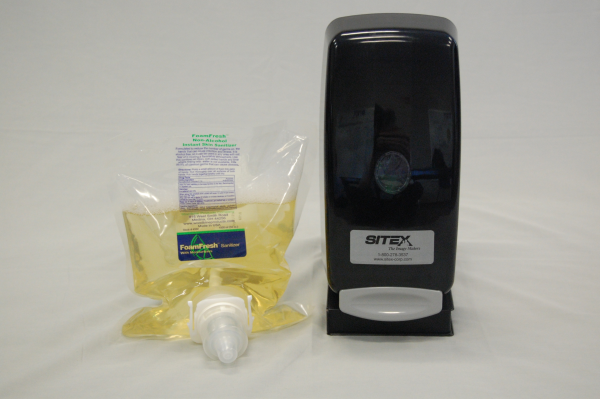 SITEX hand sanitizer and soap