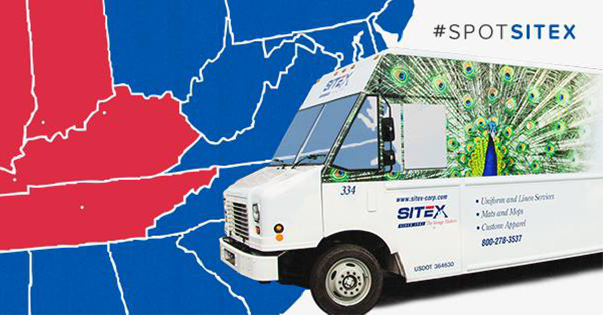 a sitex truck in front of a map of the southeast